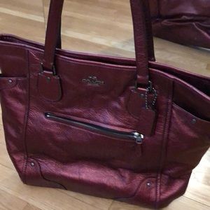 Coach Mickie Tote in Grain Leather QBE42